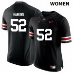 Women's Ohio State Buckeyes #52 Johnathan Hankins Black Nike NCAA College Football Jersey Comfortable HDM6144AH